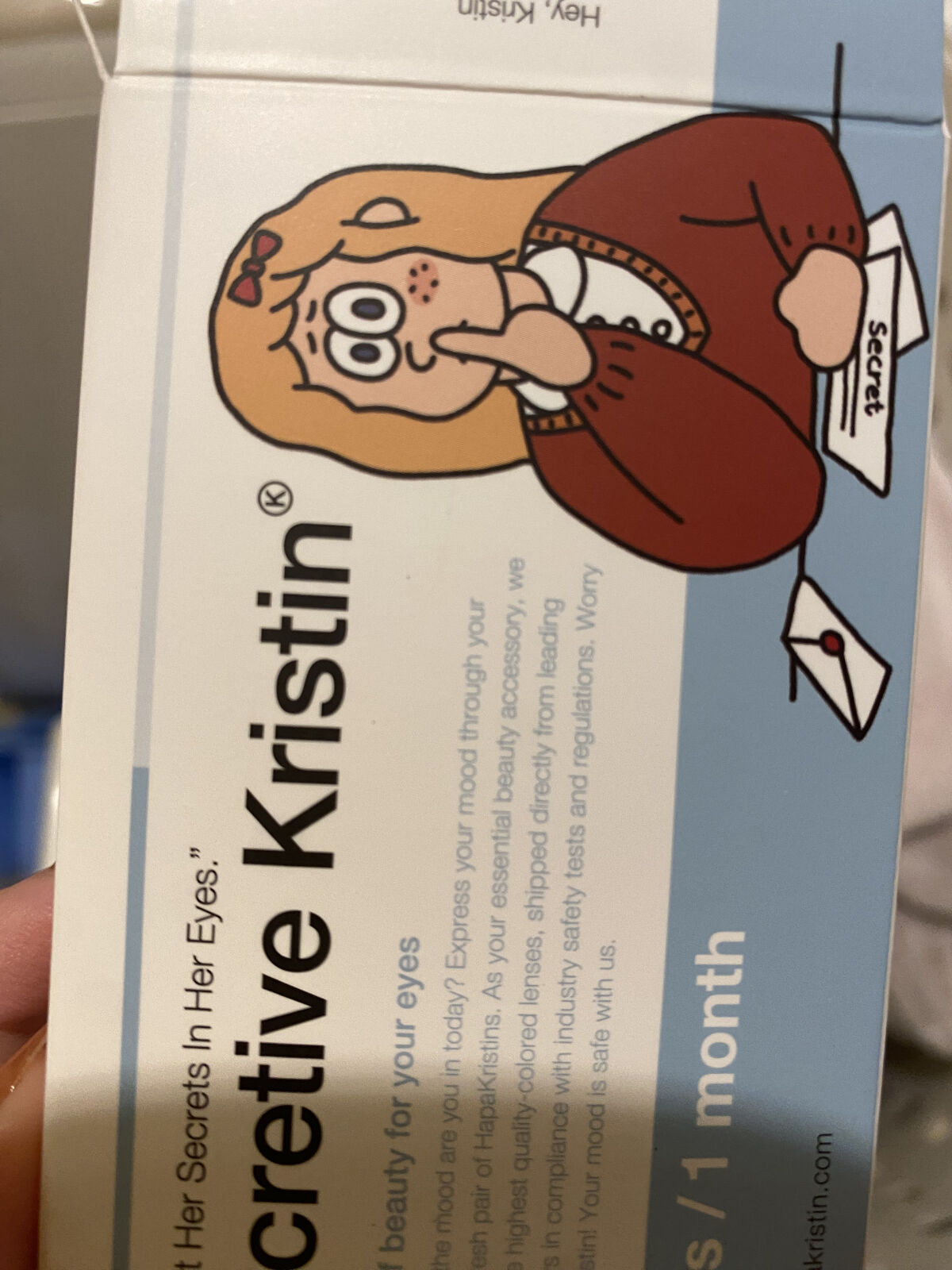 Secretive Kristen/Hapa kristin/カラーコンタクトレンズを使ったクチコミ（2枚目）