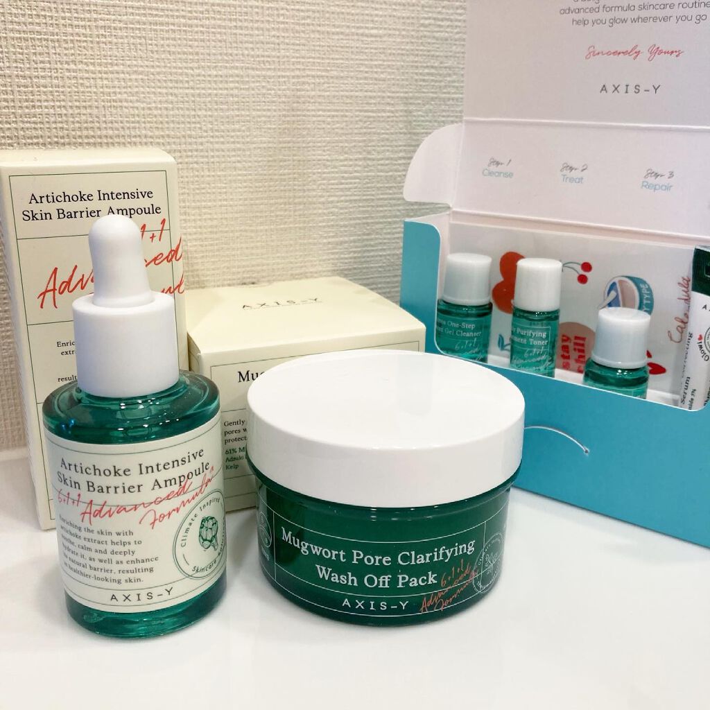 ヨモギ毛穴浄化ウォッシュオフパック/AXIS-Y/洗い流すパック・マスクを使ったクチコミ(1枚目)