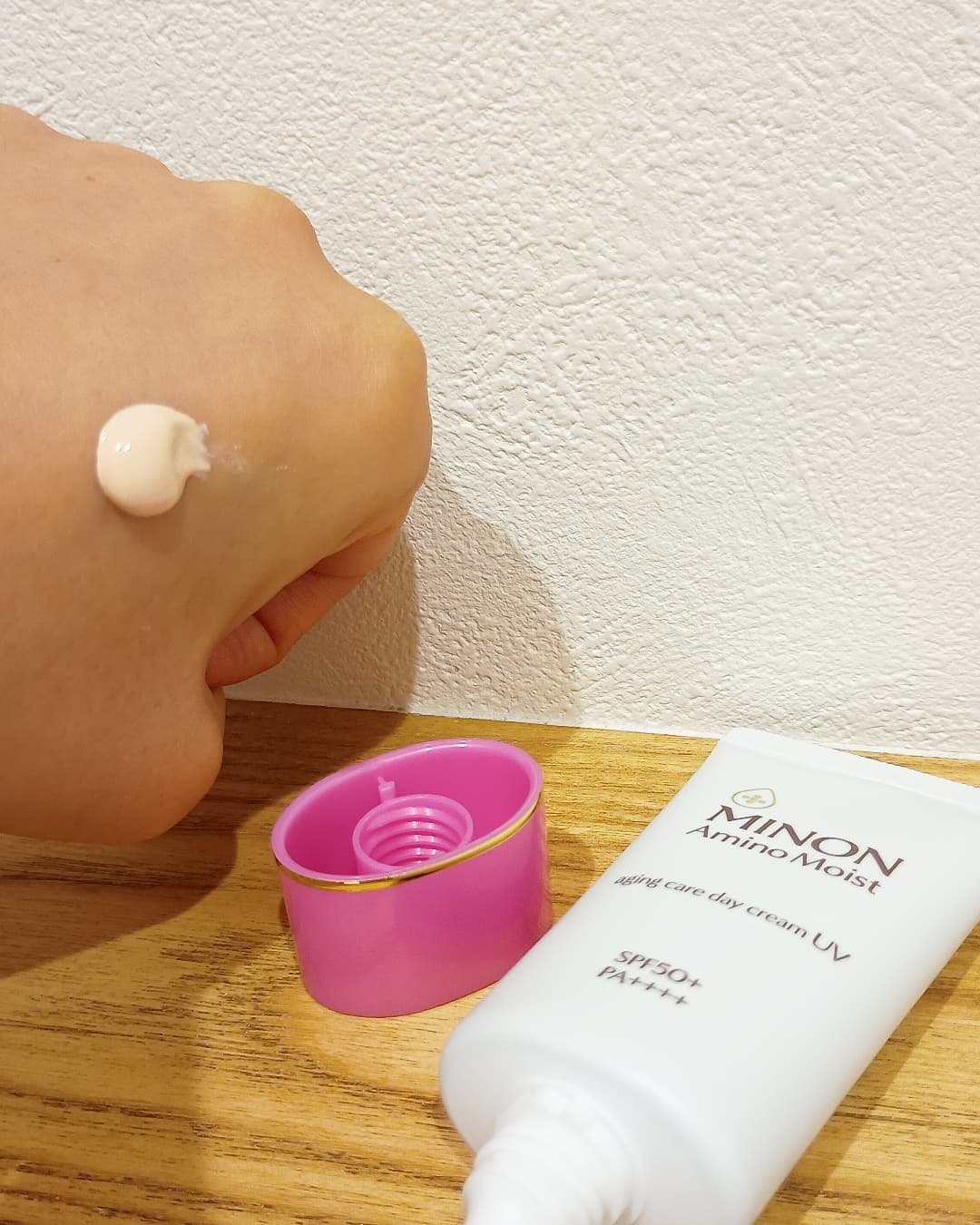 ミノン アミノモイスト エイジングケア デイクリームUV/ミノン/日焼け止めクリームを使ったクチコミ（3枚目）