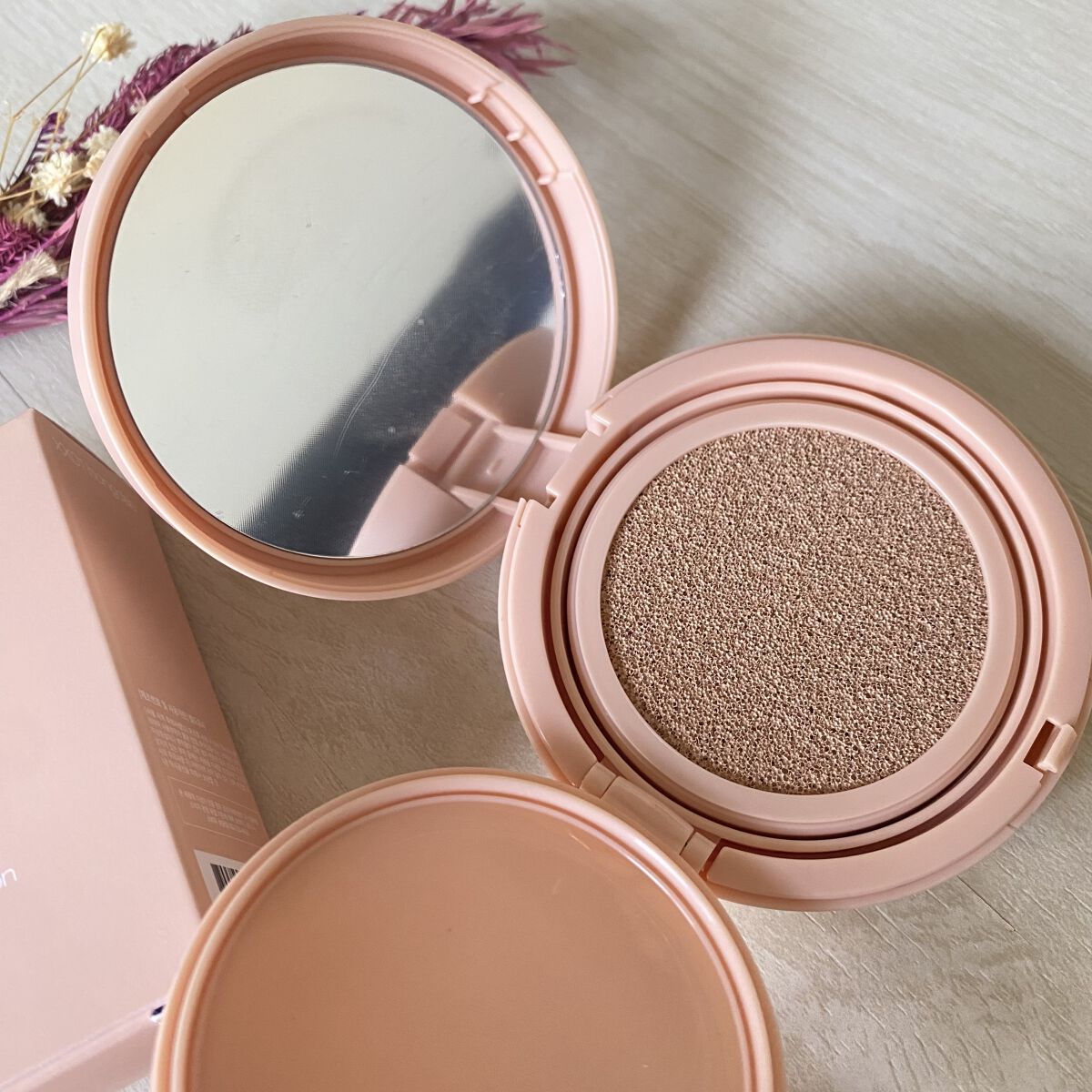 クラウド スキン グロー クッション XX01 ホンデ ピンクベージュ/HASH/クッションファンデーションを使ったクチコミ（3枚目）