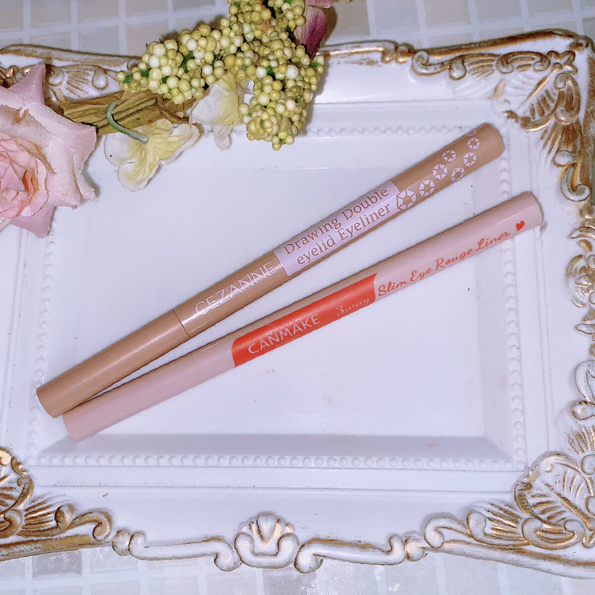 描くふたえアイライナー/CEZANNE/リキッドアイライナーを使ったクチコミ（3枚目）