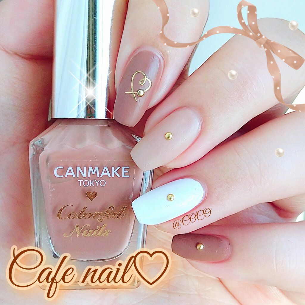 カラフルネイルズ N01 ホワイト/キャンメイク/マニキュアを使ったクチコミ（1枚目）