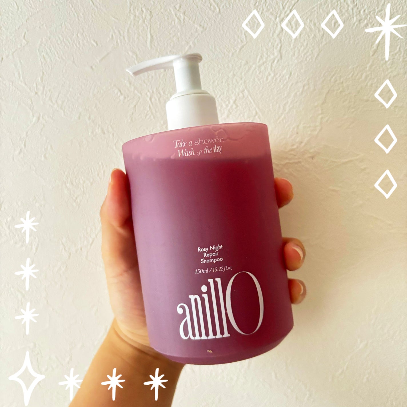 ロージーナイトリペアシャンプー/アンプルトリートメント/ANILLO/市販シャンプーを使ったクチコミ(1枚目)