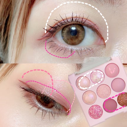 シャドウパレット/dasique/アイシャドウパレットを使ったクチコミ(2枚目)