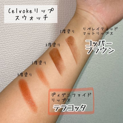 ディグニファイド リップス/Celvoke/口紅を使ったクチコミ(4枚目)