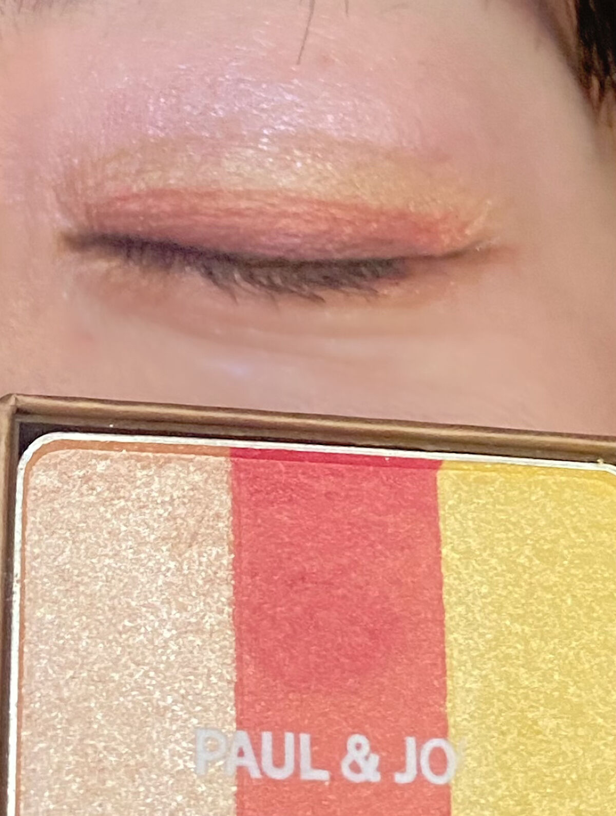 アイカラー CS(1/5限定発売) 124 マーマレード ＆ サンシャイン/PAUL & JOE BEAUTE/アイシャドウパレットを使ったクチコミ（3枚目）