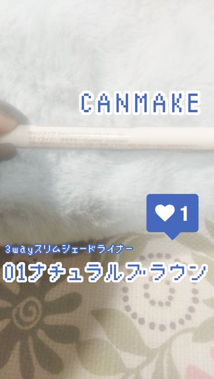 3wayスリムシェードライナー/キャンメイク/リキッドアイライナーを使ったクチコミ(1枚目)