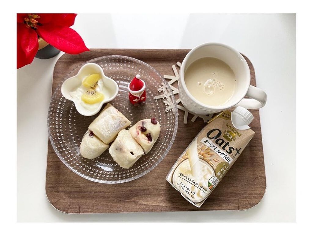 野菜生活Oats+オーツミルクMix/カゴメ/オーツ・アーモンドミルクを使ったクチコミ（2枚目）