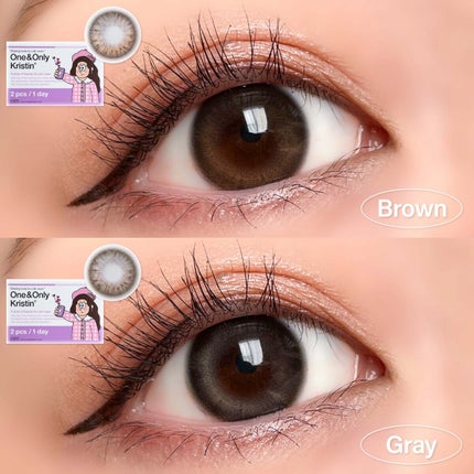 One & Only Kristin/Hapa kristin/カラーコンタクトレンズを使ったクチコミ(5枚目)