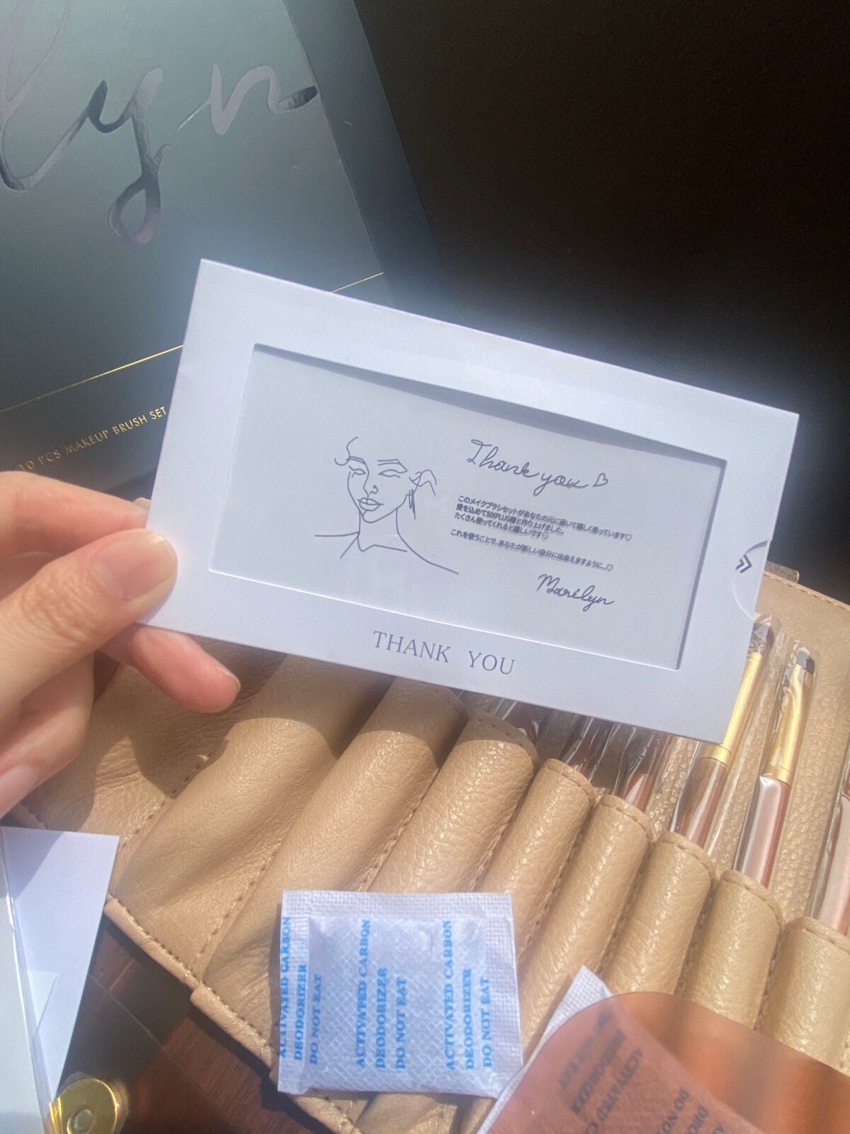 SIXPLUS X MARILYN 10本メイクアップブラシセット/SIXPLUS/メイクブラシを使ったクチコミ(4枚目)
