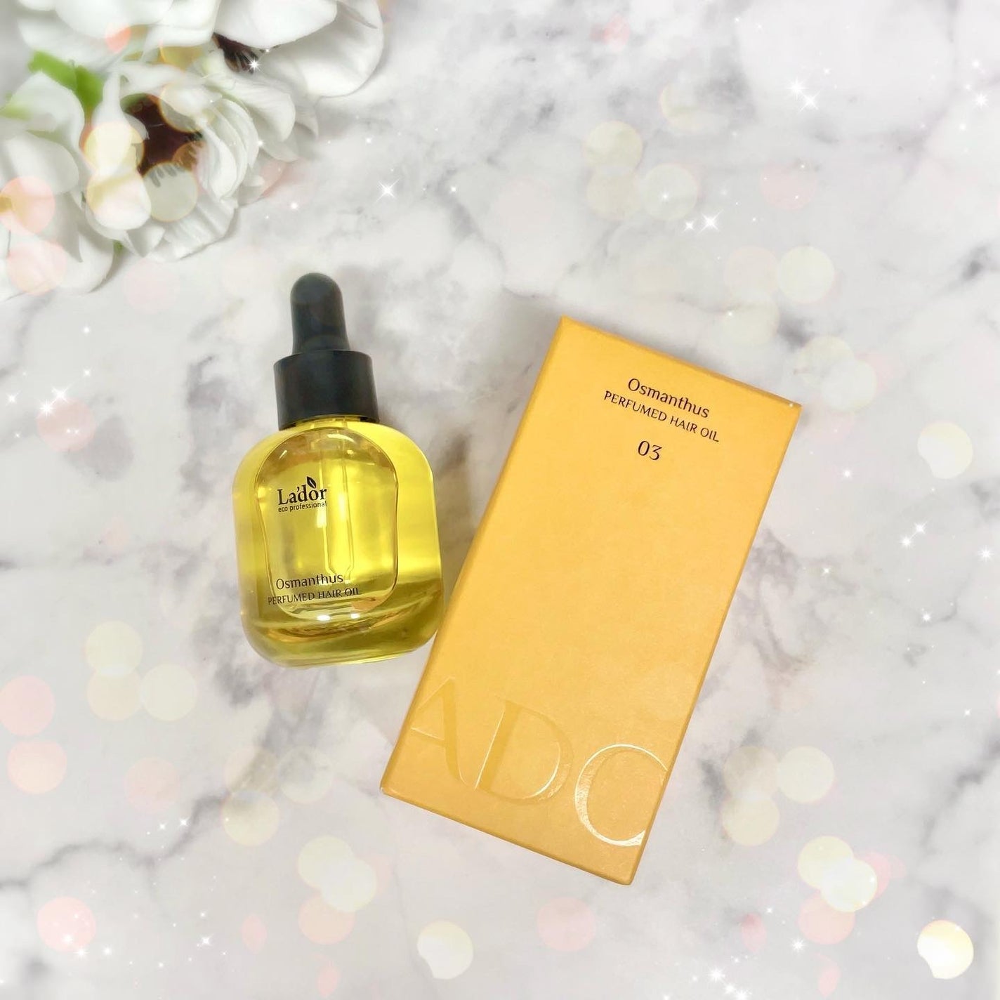 パフュームヘアオイル オスマンサス/La'dor/ヘアオイルを使ったクチコミ(7枚目)