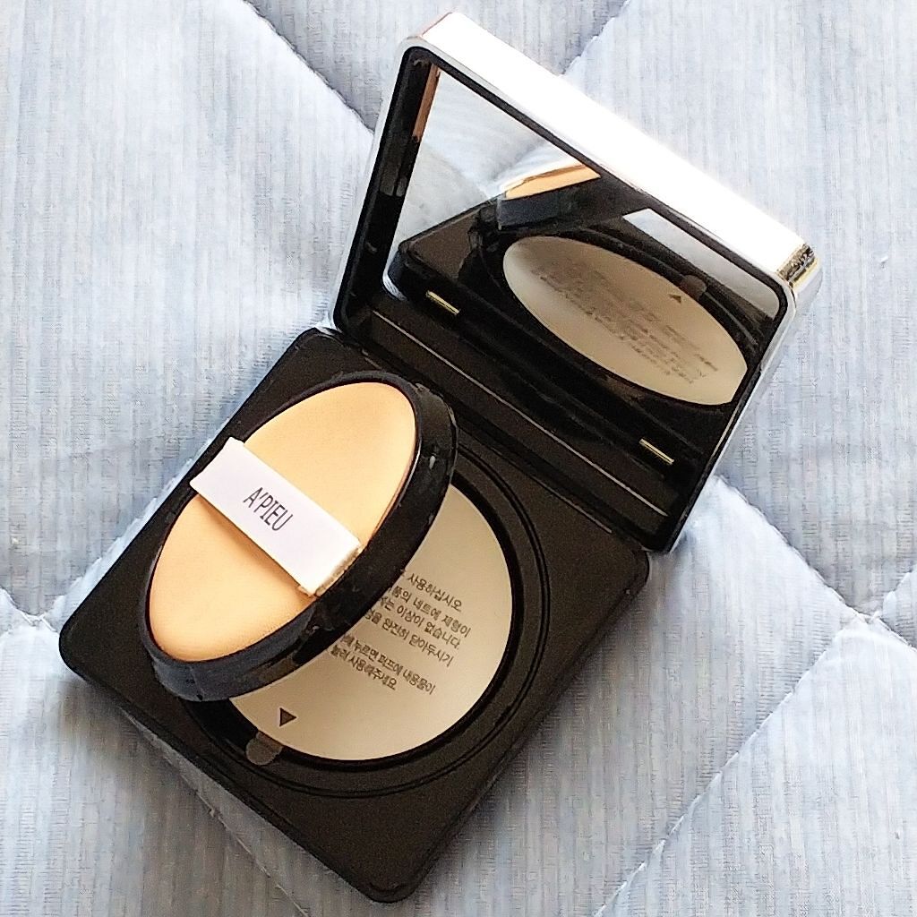 ワンダー テンションパクト/A’pieu/クッションファンデーションを使ったクチコミ（2枚目）