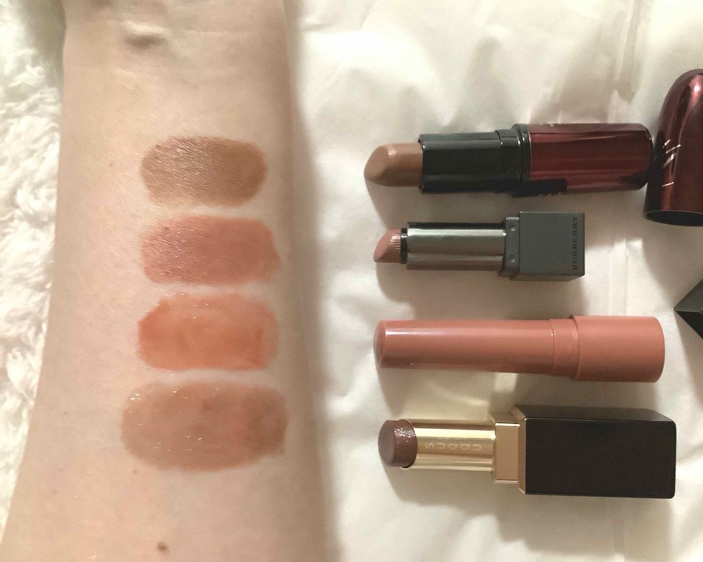 リップベルベット 407 NUDE/Burberry Beauty/口紅を使ったクチコミ（3枚目）