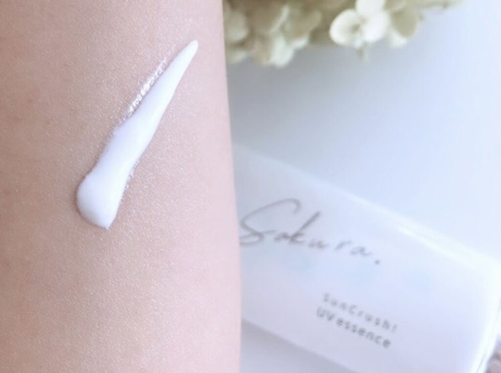 Sun Crush！UV essence 〜向日葵〜/Shiro no Sakura./日焼け止めクリームを使ったクチコミ（3枚目）