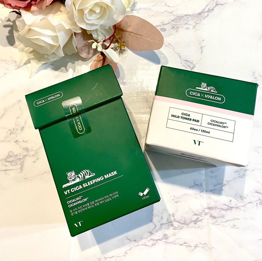 ＼1日1CICA／

VT cosmetics
 (@vtcosmetics_japan @vtcosmetics_offical )

CICAスリーピングマスクとCICAトナーパッド🦌🌟

VTコスメといえばCICAだよね〜☺️
秋