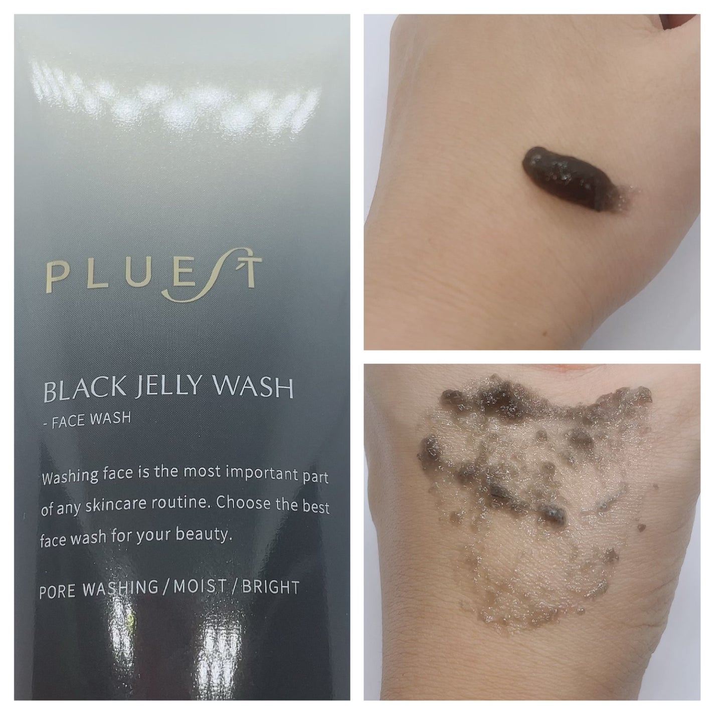 BLACK JELLY WASH(ブラックジェリーウォッシュ)/PLUEST/その他洗顔料を使ったクチコミ(2枚目)
