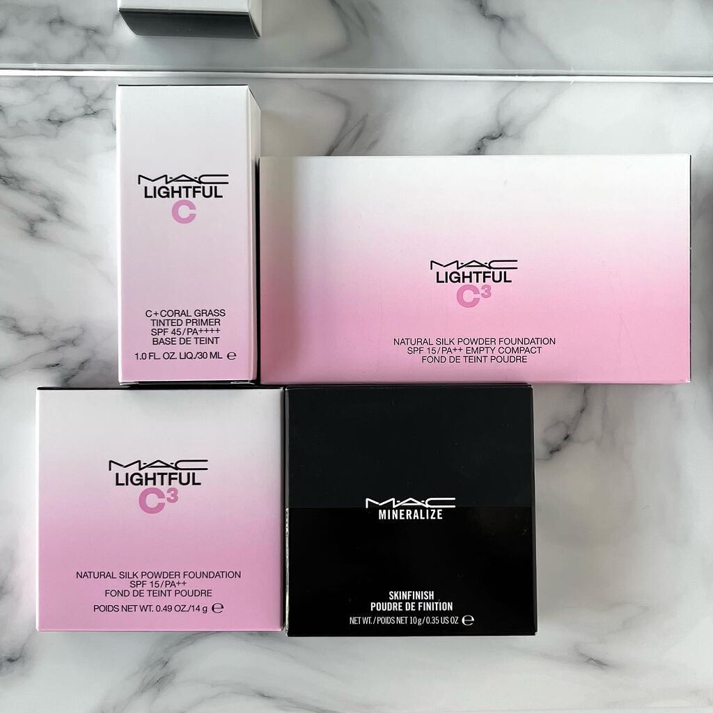 ライトフル C３ ナチュラル シルク パウダーファンデーション/M・A・C/パウダーファンデーションを使ったクチコミ（2枚目）