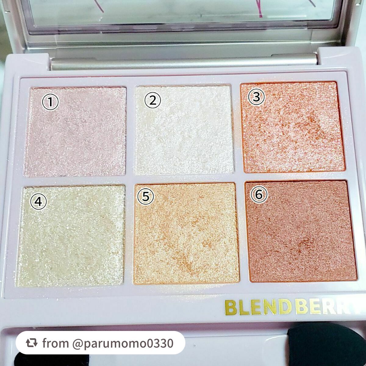 オーラクリエイション/BLEND BERRY/アイシャドウパレットを使ったクチコミ(3枚目)