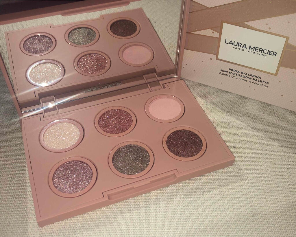 プリマ バレリーナ ミニ アイシャドウ パレット/ローラ メルシエ/アイシャドウパレットを使ったクチコミ(2枚目)