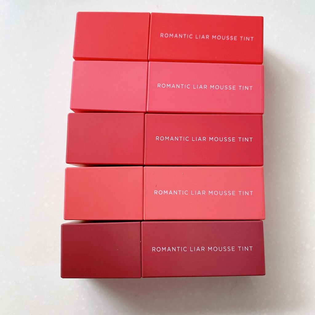 romantic liar mousse tint/lilybyred/口紅を使ったクチコミ(2枚目)