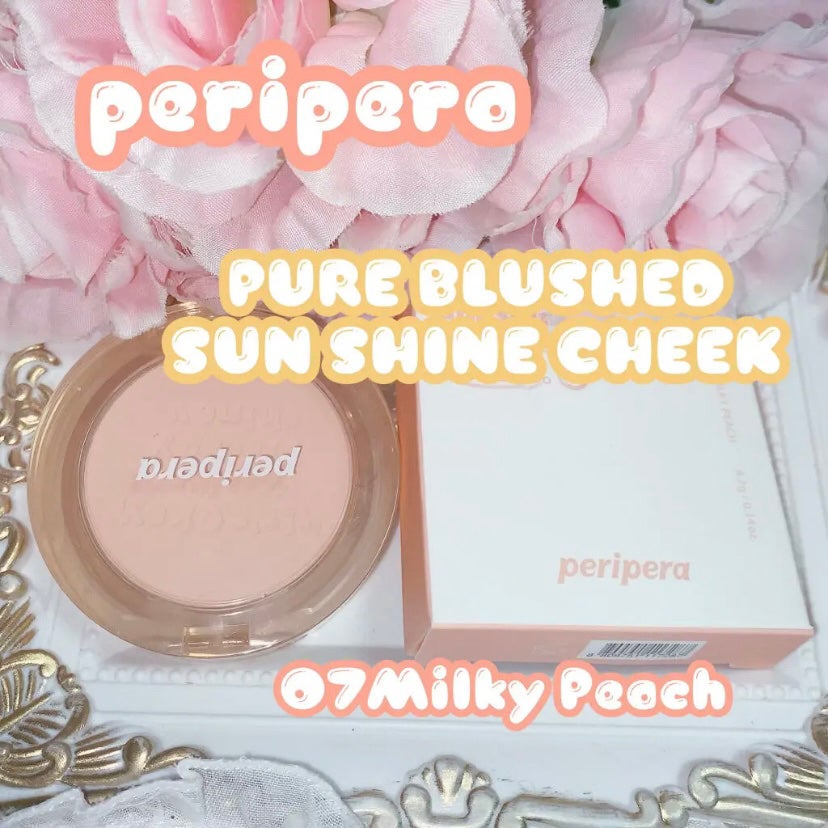 ピュア ブラッシュド サンシャイン チーク/PERIPERA/パウダーチークを使ったクチコミ(1枚目)