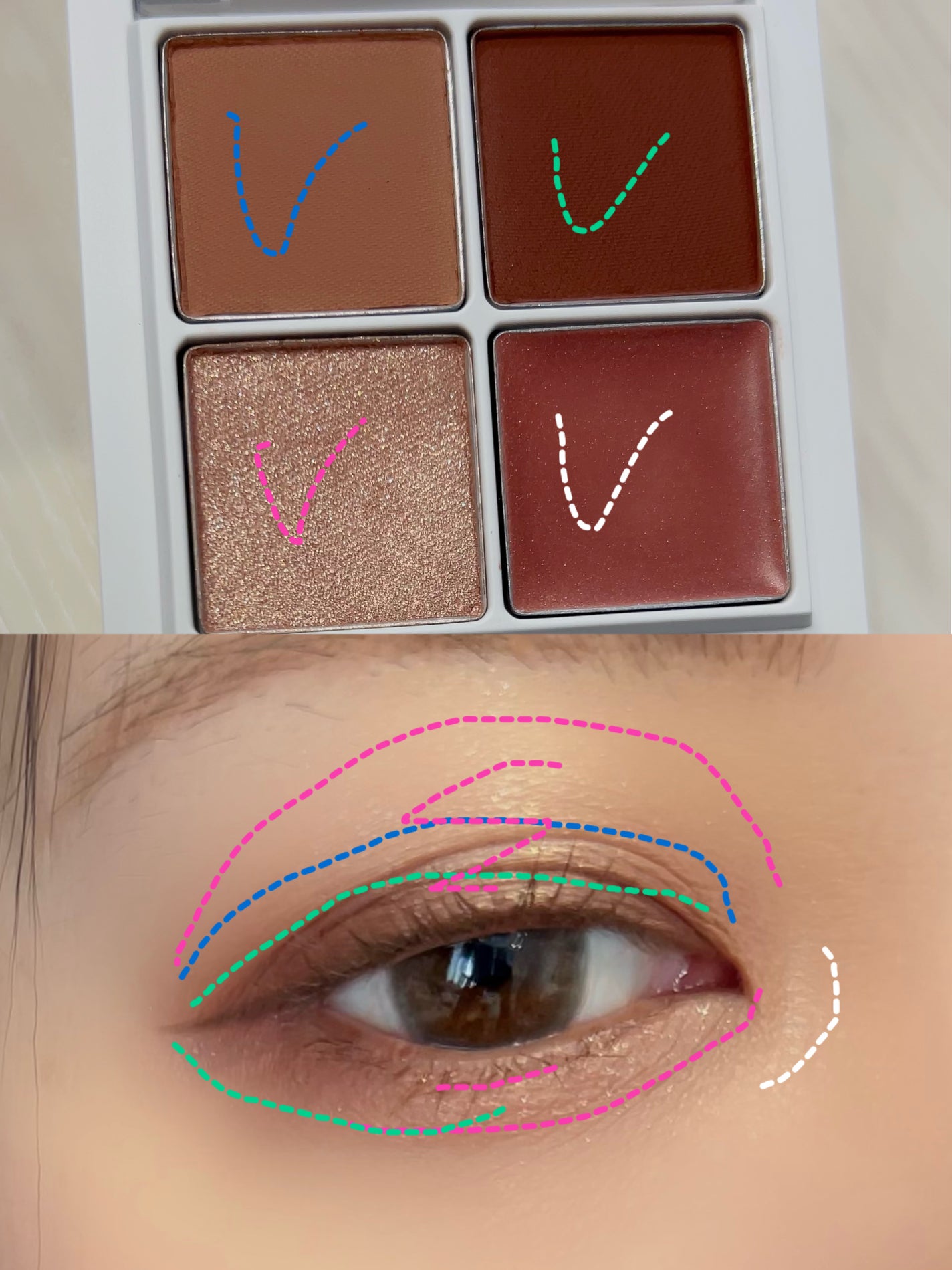 THE アイパレR/b idol/アイシャドウパレットを使ったクチコミ(6枚目)