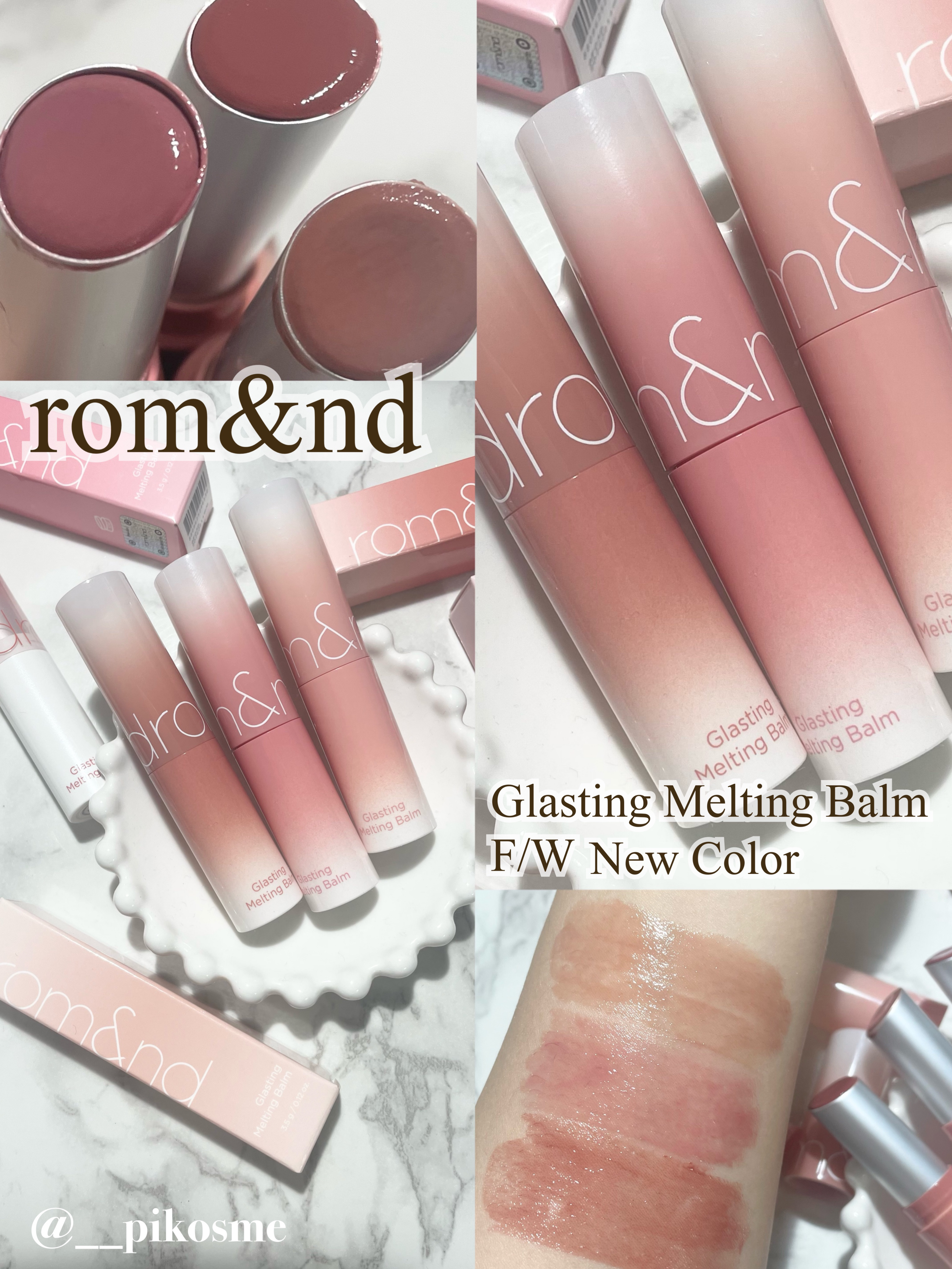 グラスティングメルティングバーム/rom&nd/リップバームを使ったクチコミ（1枚目）