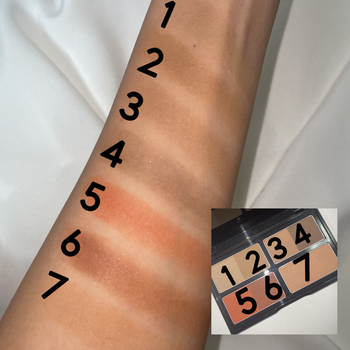 KATE 魂コレクション デザイニングシェードパレット３D/KATE/シェーディングを使ったクチコミ（3枚目）