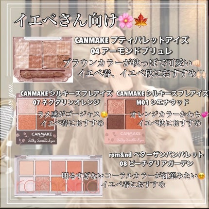 シルキースフレアイズ/キャンメイク/アイシャドウパレットを使ったクチコミ(2枚目)