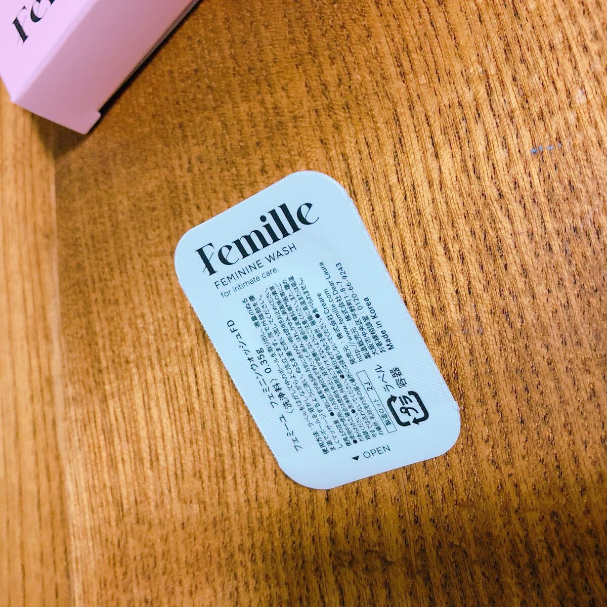 フェミニンウォッシュFD 8 packs/Femille/デリケートゾーンケアを使ったクチコミ（3枚目）