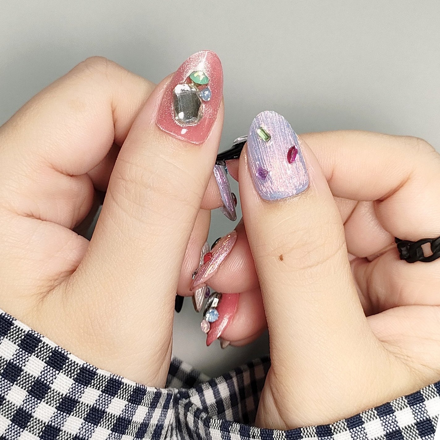 セミキュアジェルネイル(ハンド)/ohora/ネイルシールを使ったクチコミ(6枚目)