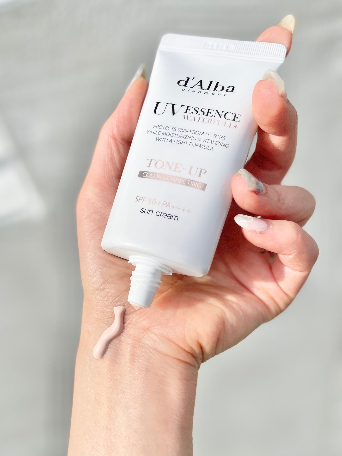 ウォータフルトーンアップサンクリーム/ダルバ/日焼け止めクリームを使ったクチコミ(1枚目)