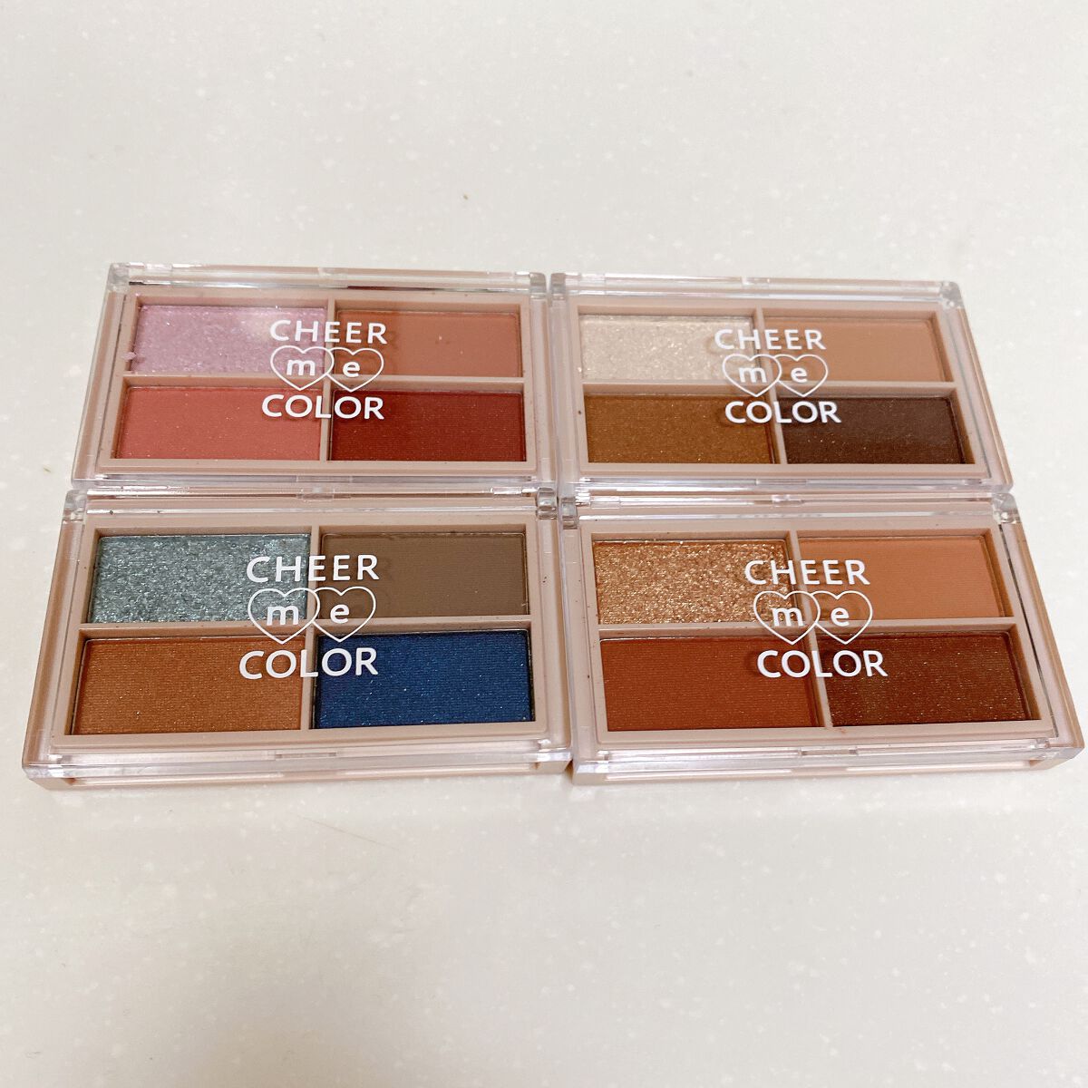 CHEER me COLOR アイシャドウ/セリア/アイシャドウパレットを使ったクチコミ(1枚目)