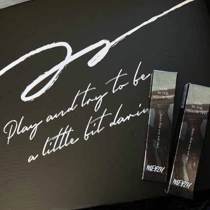 ノワール イン ザ ベルベットティント/MERZY/リップティントを使ったクチコミ(3枚目)