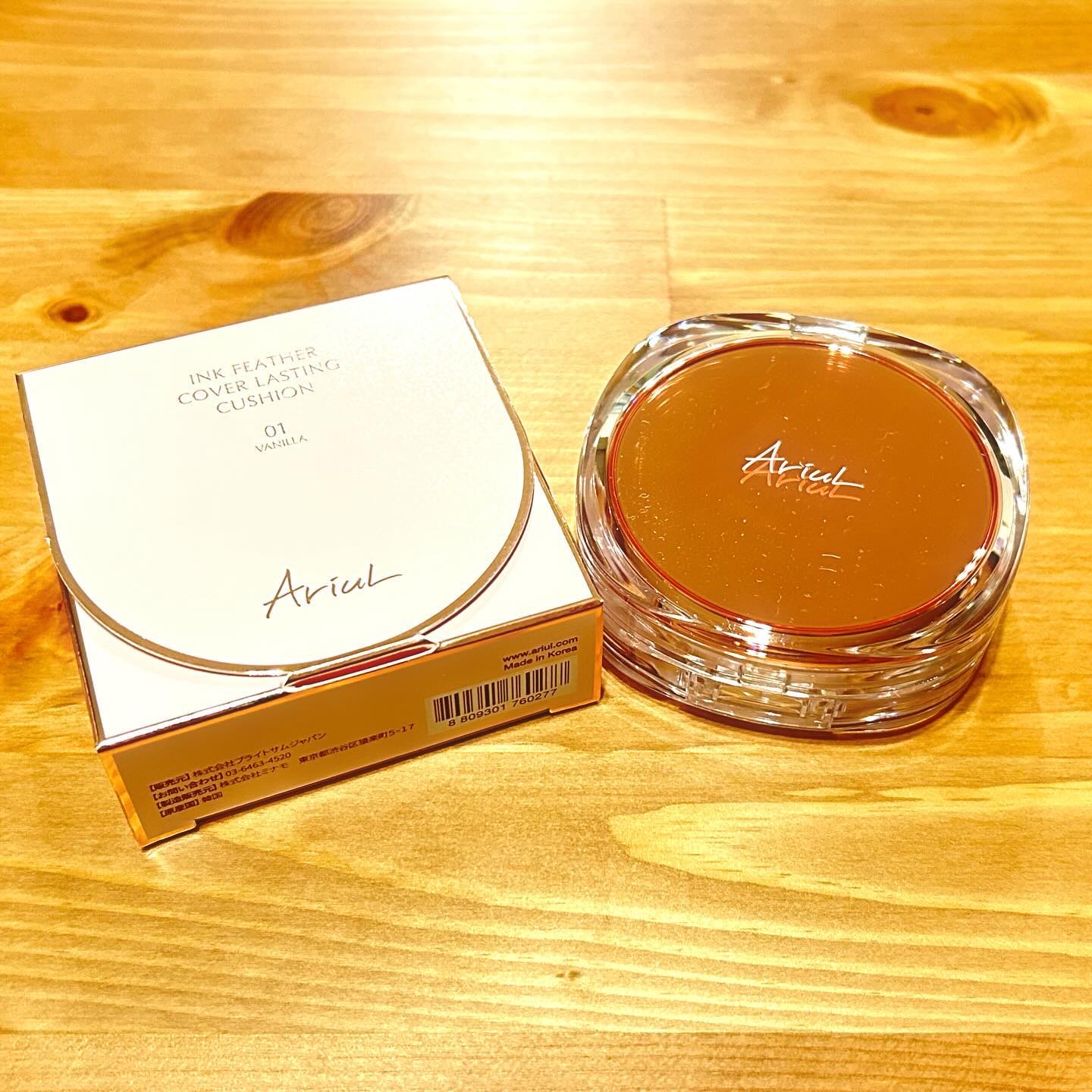 アリウル インクフェザーカバーラスティングクッション/Ariul/クッションファンデーションを使ったクチコミ（1枚目）