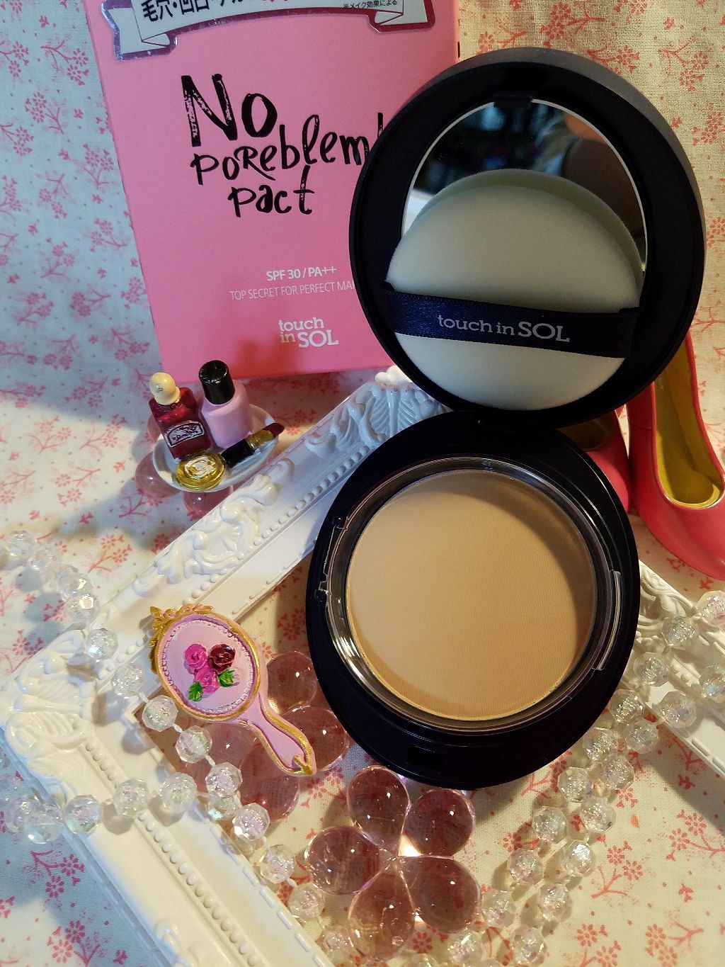 ノーポアブレム パクト/touch in SOL /プレストパウダーを使ったクチコミ(2枚目)