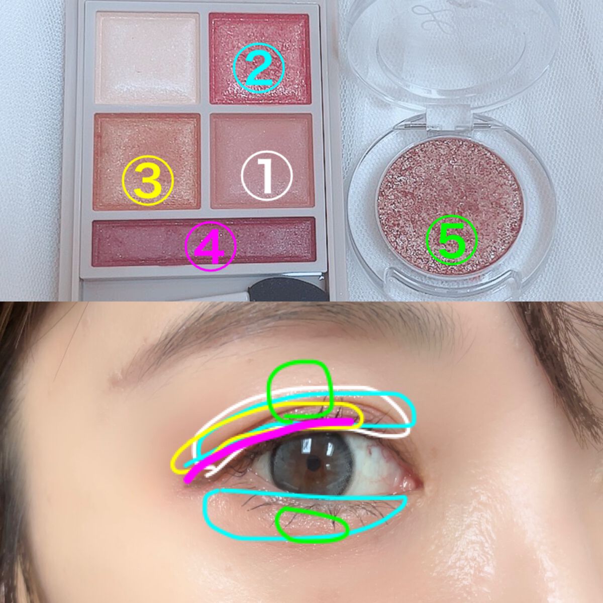 ルックアット マイアイベルベット BR403/ETUDE/単色アイシャドウを使ったクチコミ（2枚目）