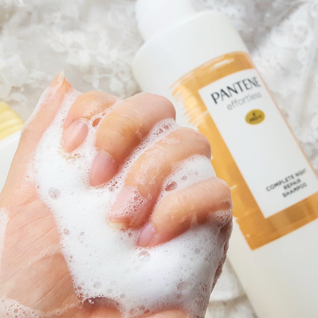 パンテーン エフォートレス コンプリートナイト リペアー シャンプー/トリートメント/パンテーン/市販シャンプーを使ったクチコミ(4枚目)