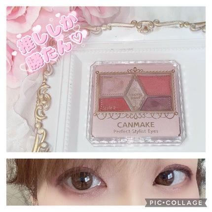 【旧品】パーフェクトスタイリストアイズ/キャンメイク/アイシャドウパレットを使ったクチコミ(1枚目)