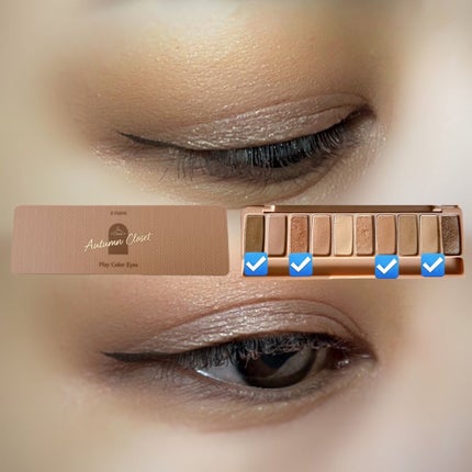 プレイカラー アイシャドウ/ETUDE/アイシャドウパレットを使ったクチコミ(3枚目)