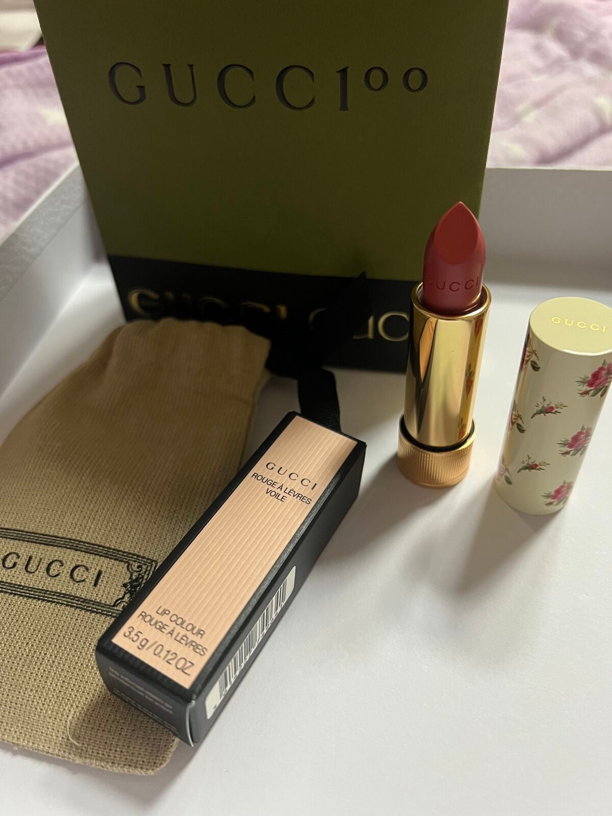 グッチ ルージュ ア レーヴル ヴォワル/GUCCI beauty/口紅を使ったクチコミ(1枚目)