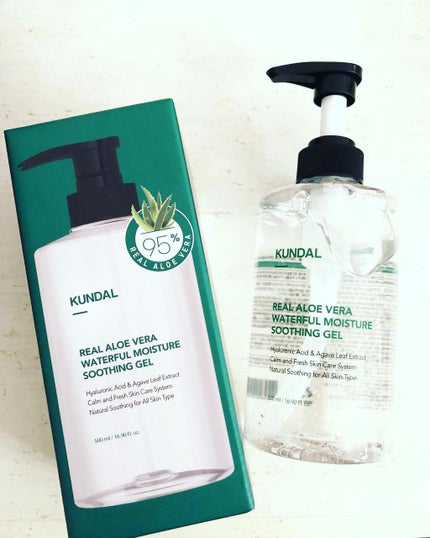 リアルアロエベラウォーターフルモイスチャースージングジェル/KUNDAL/オールインワン化粧品を使ったクチコミ(2枚目)