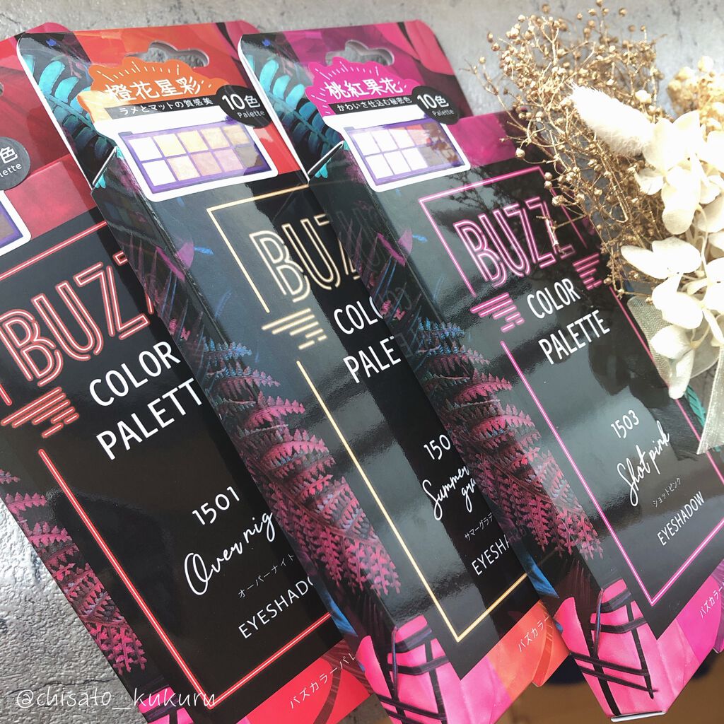 ＳＴバズカラーパレット ショットピンク/BUZZ/アイシャドウパレットを使ったクチコミ（1枚目）