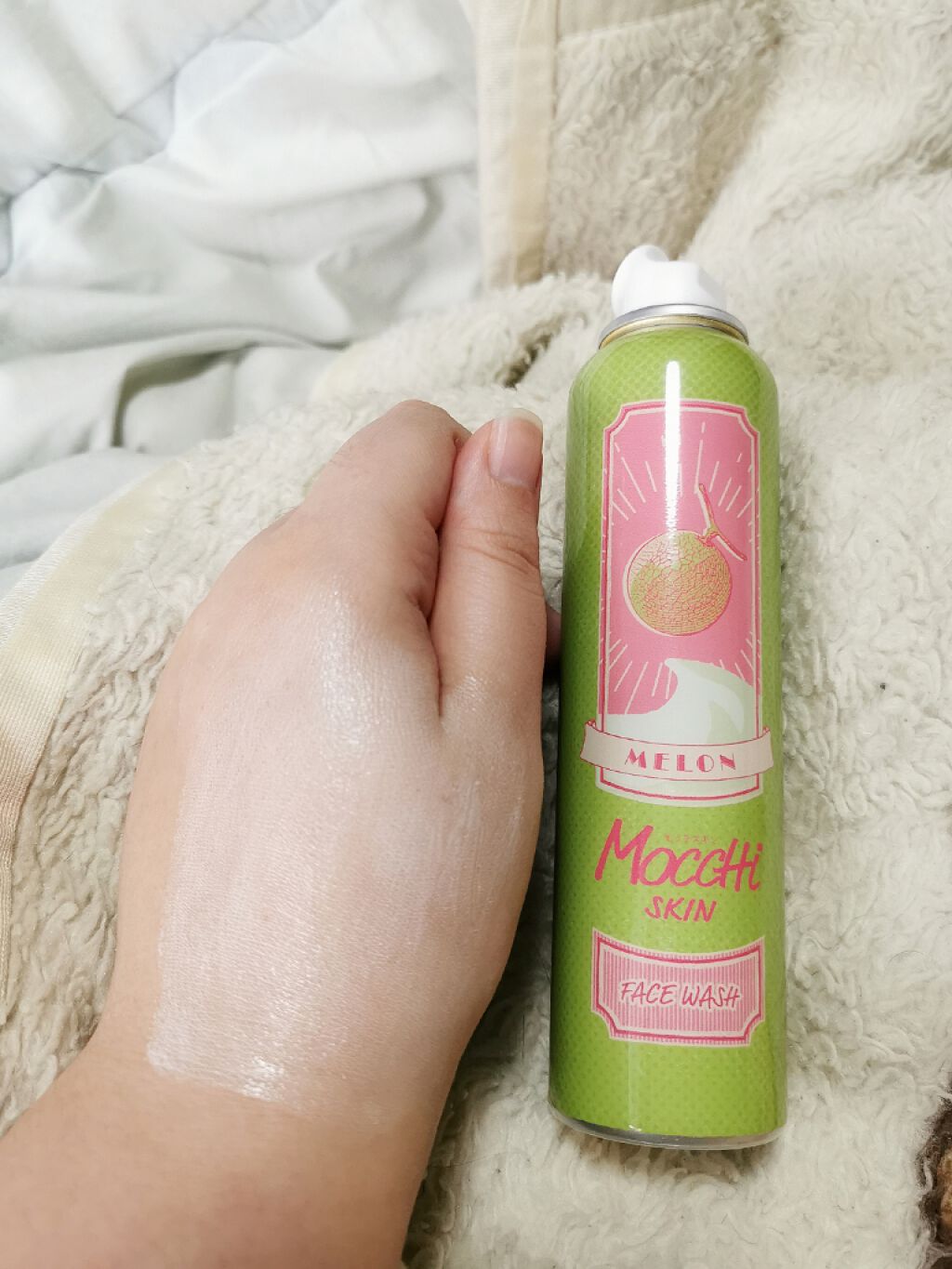 モッチスキン吸着泡洗顔FM(メロン)/MoccHi SKIN/泡洗顔を使ったクチコミ（3枚目）