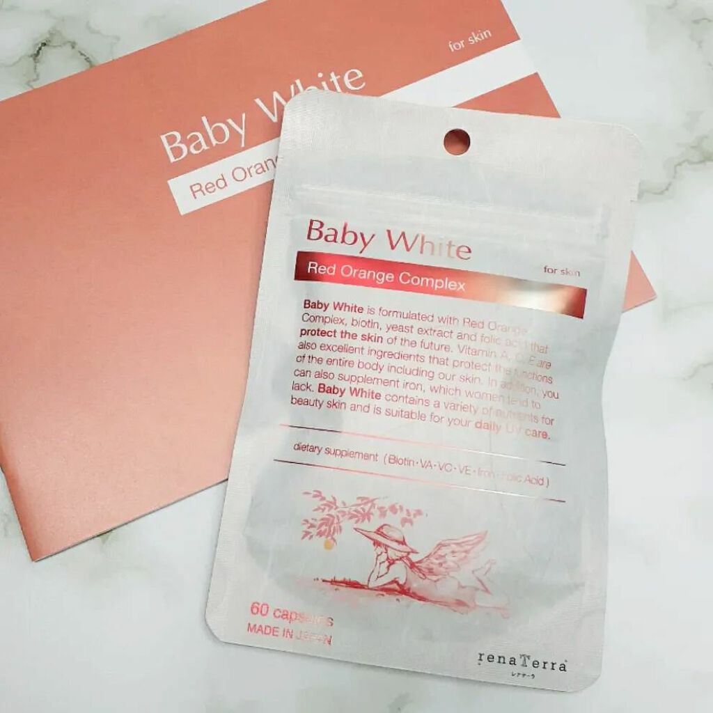 Baby White 60粒/renaTerra/美容サプリメントを使ったクチコミ（1枚目）
