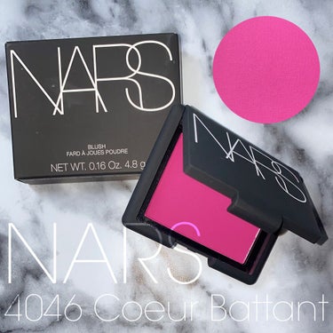 ブルベ冬さんにおすすめすぎる青み最強ピンクチーク❄️

————————————————————————
NARS
ブラッシュ
4046 Couer Battant
¥3700+tax
————————