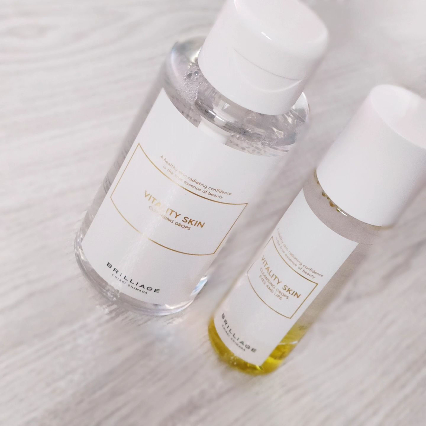バイタリティ スキン クレンジングドロップス (クレンジングウォーター)/ブリリアージュ/クレンジングウォーターを使ったクチコミ（1枚目）