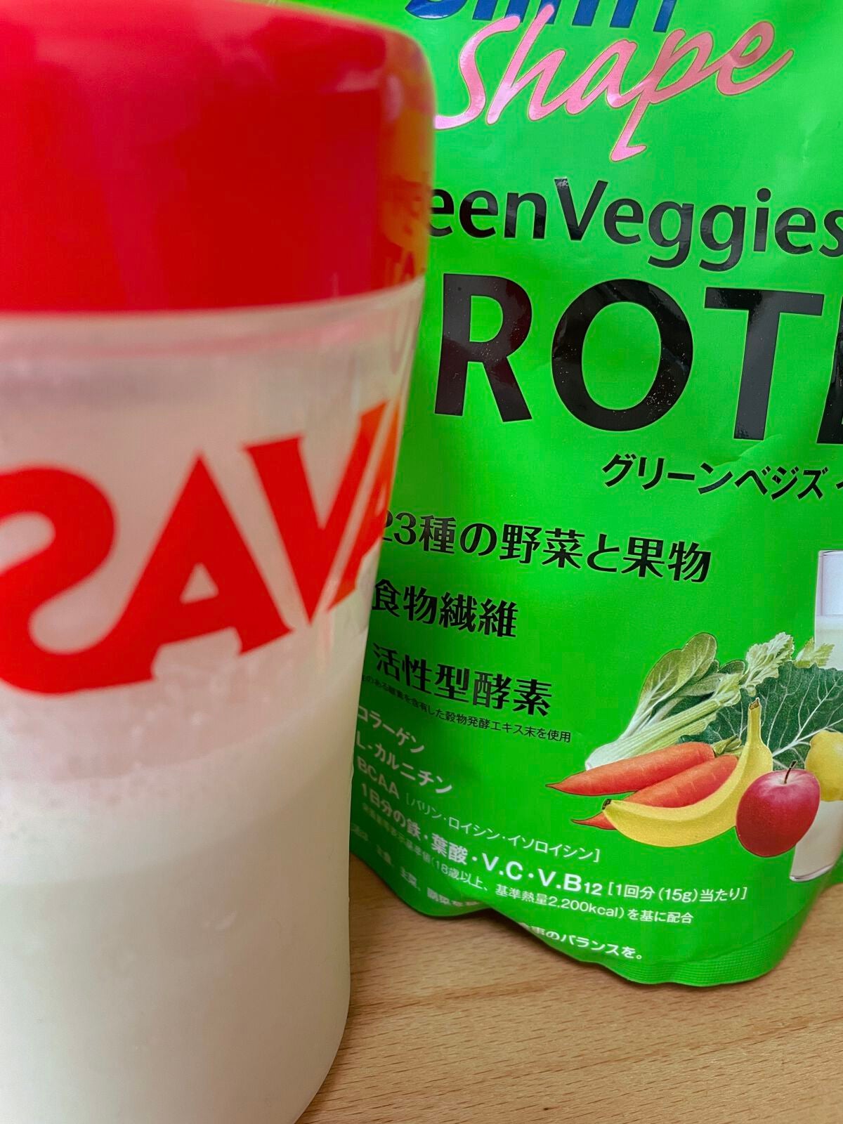 スリムアップスリムシェイプ コラーゲン イン プロテイン/アサヒ飲料/ソイプロテインを使ったクチコミ(1枚目)