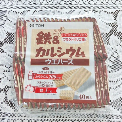 鉄&カルシウムウエハース/井藤漢方製薬/食品を使ったクチコミ(2枚目)