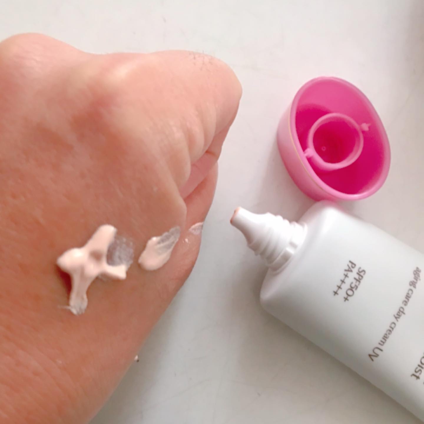 ミノン アミノモイスト エイジングケア デイクリームUV/ミノン/日焼け止めクリームを使ったクチコミ（3枚目）